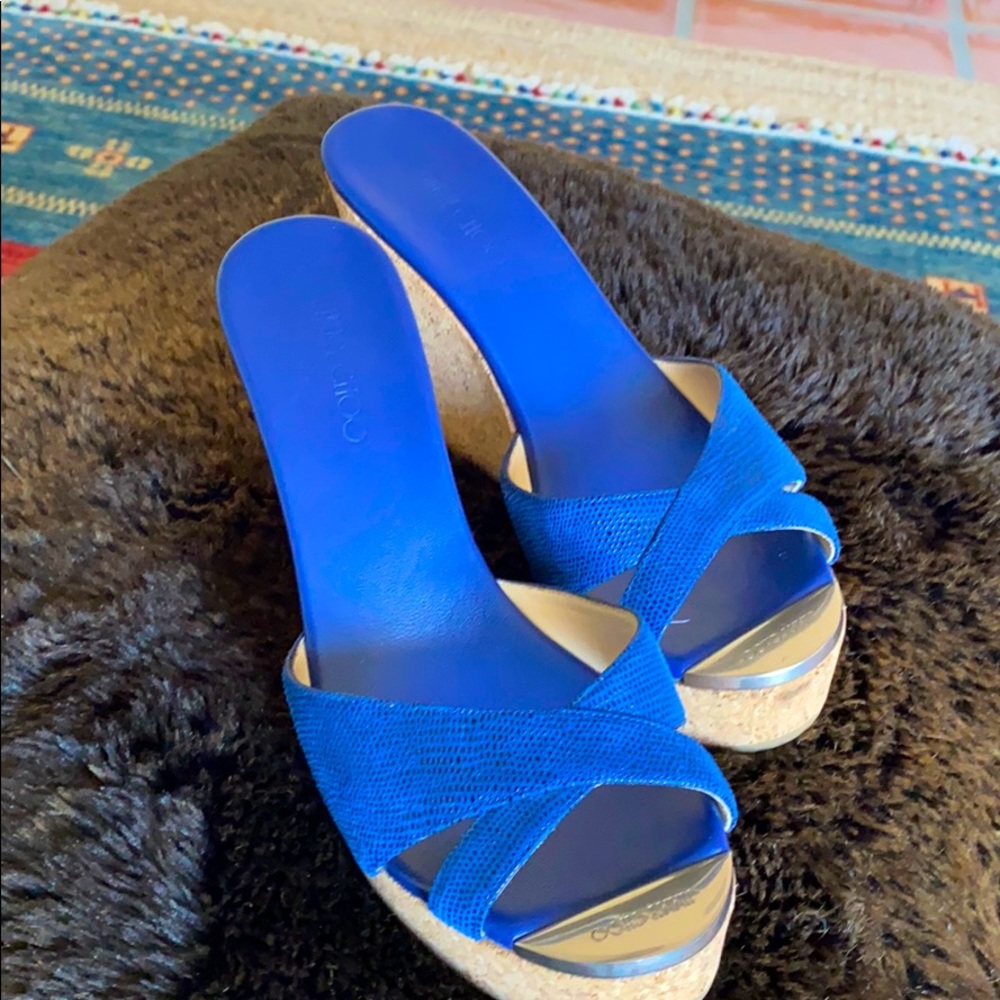 Jimmy Choo Leather Slides